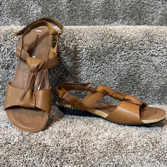 Merrell Shoes - Merrell Women's Brown Leather Sandals